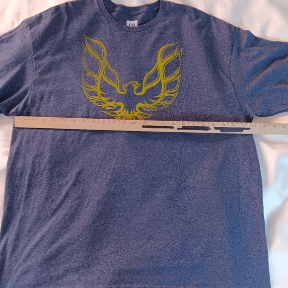 Pontiac Firebird Logo Men's T-Shirt 2XL Blue-Gray Graphic Print GM Licensed.  - Picture 8 of 9